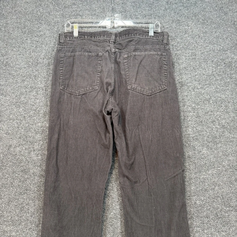 J.Crew Corduroy Pants Mens 32x32 Gray‎ Vintage Slim Straight Cotton Trousers